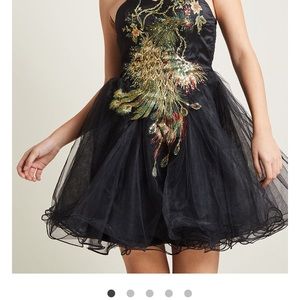 Mini strapless tulle peacock party dress 🦚 Size 8